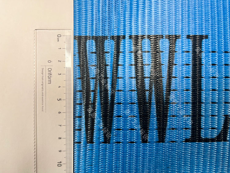 柔性吊裝帶大字噴碼標(biāo)識(shí) 字高85mm 雙頭UV噴碼機(jī)打樣效果